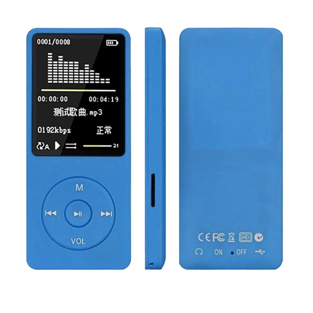 LCD Screen FM Radio Video Games Movie MP3 MP4 Player-Blue