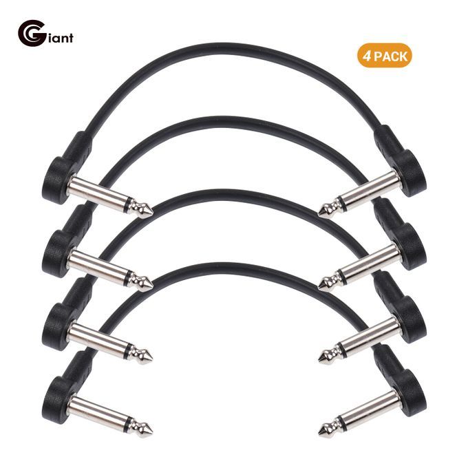 Ggiant Guitar Effect Pedal Flat Patch Cables 6 Inch Length