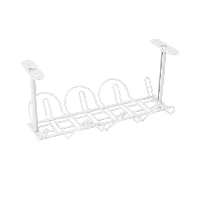 Under Desk Cable Management Tray Cable Organizer For Wire White