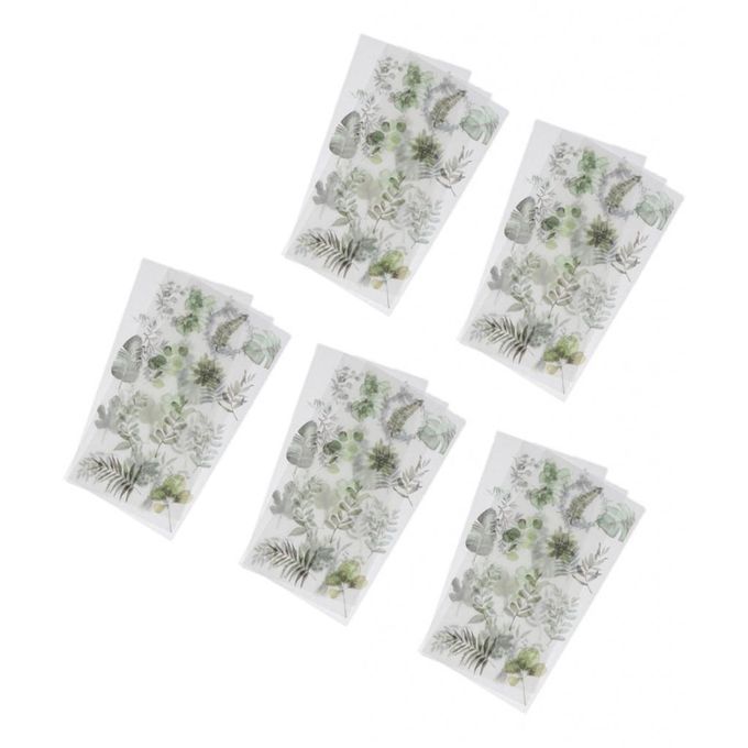 5 Sheets Stickers For Diary Scrapbooks ,Cards ,Travel Plants Leaves