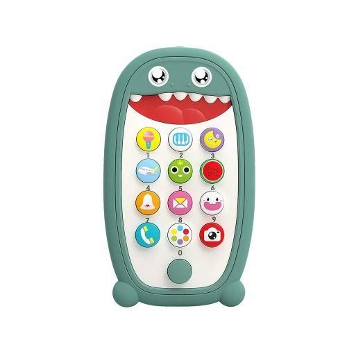 Dinosaur Phone Toy For Babies With Removable Soft Teether