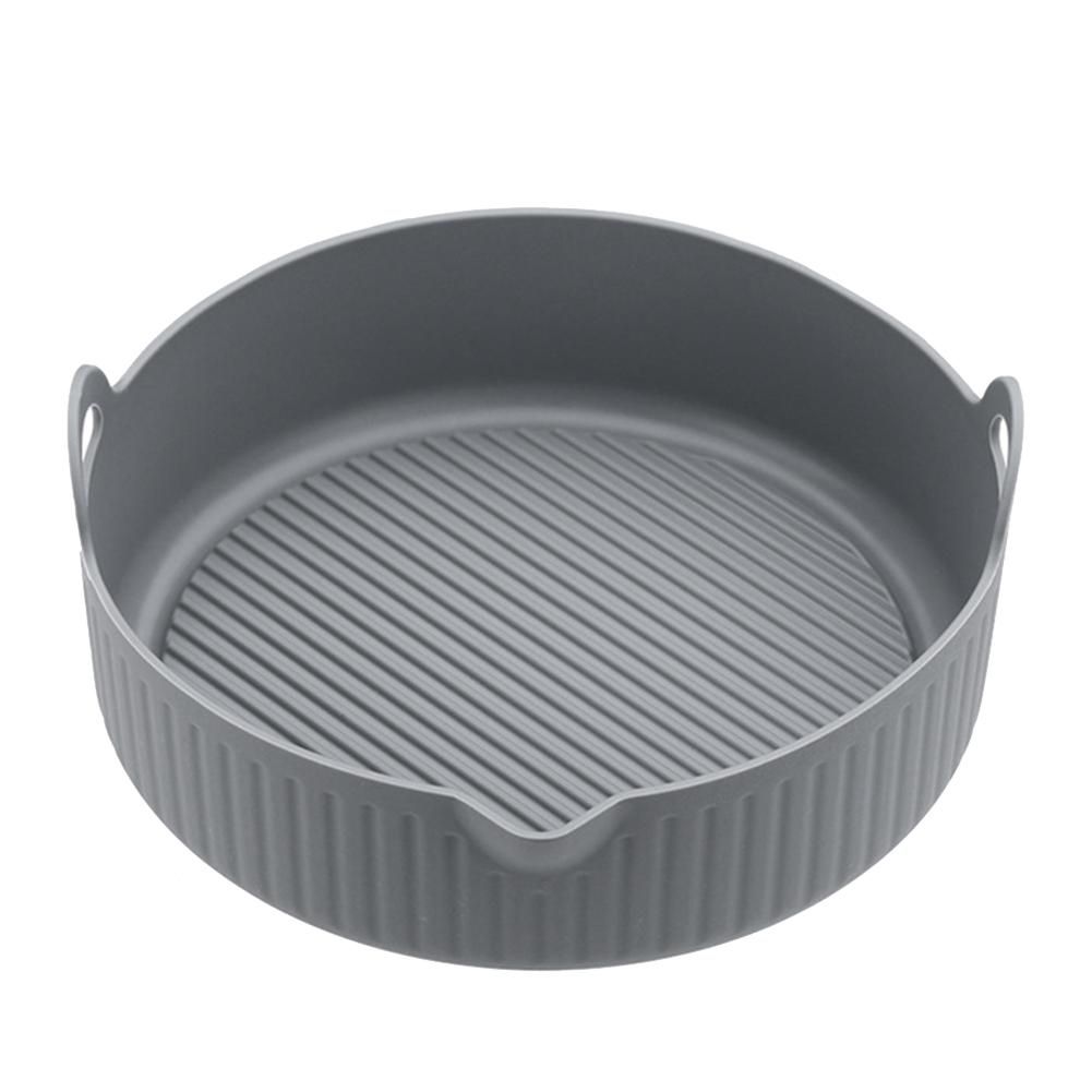 Silicone Pan Oven Pizza Chicken Accessories Disc Reusable Repment Pan Grey