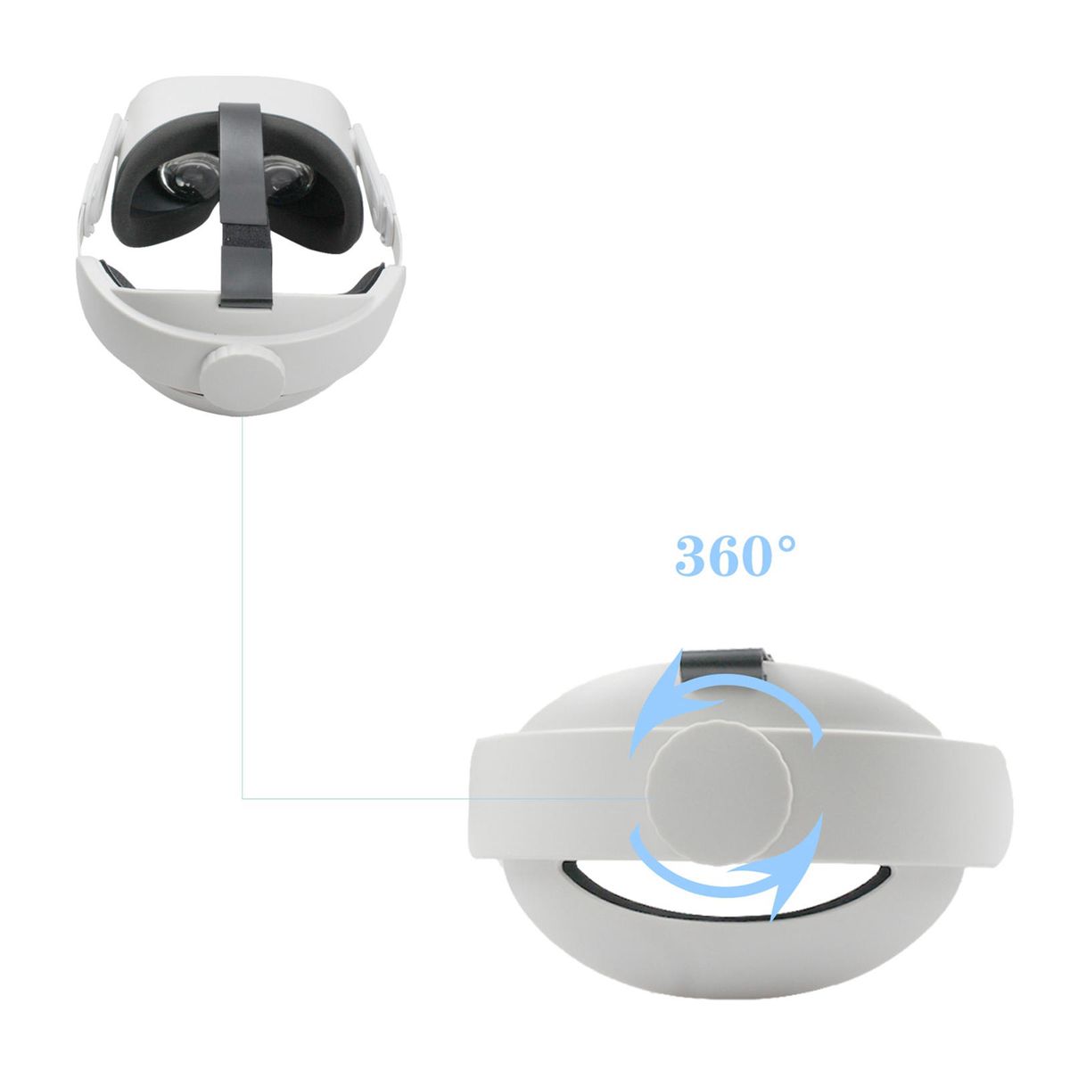 Adjustable Headband For Oculus Quest 2 Headset Head Strap Pad