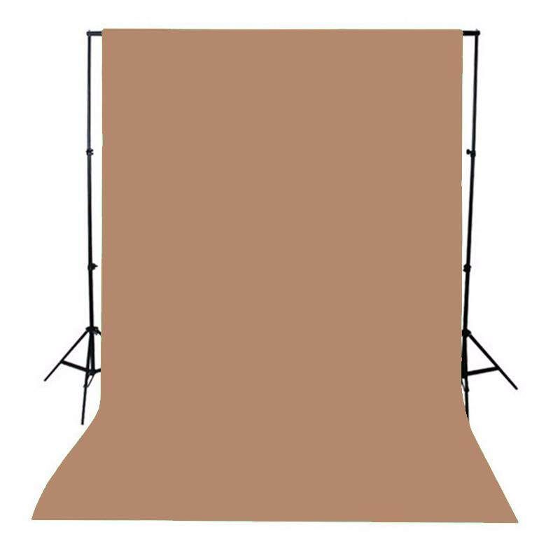 3m*1.5m Photography Studio Video Muslin Backdrop Photo Background Stand Drop Brown (brown)