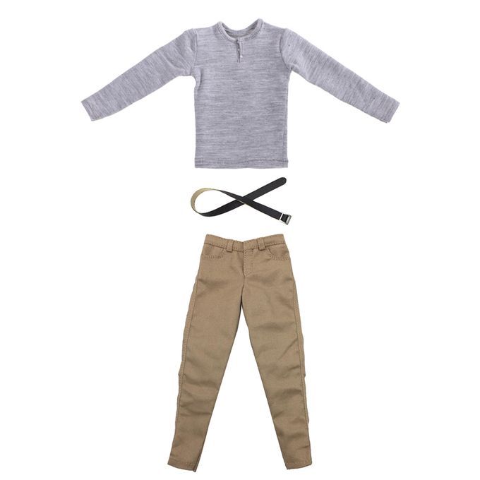 16 Khaki Trousers Sweatshirt For JO TC Dragon 12inch Action Figures