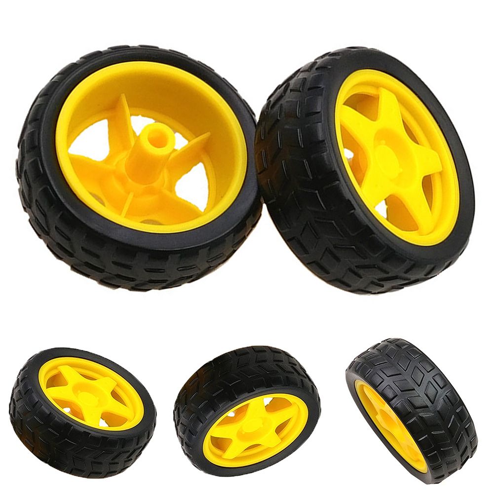Smart Robot Tracker Car Rubber Chassis Wheel For Arduino-