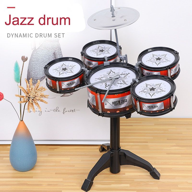 Music Toys For Children Instruments Jazz Drum Set Toddler Rock Band Mini Musical Toys Kid Music Educational Brain Gifts