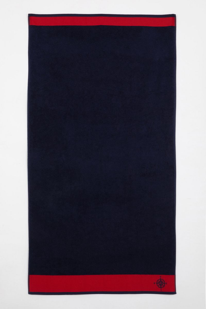 Man Casual Towel - Navy