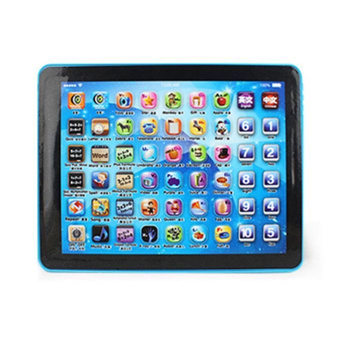 DM Children Touch Tablet Pad Learning Reading Machine Early Education-Blue