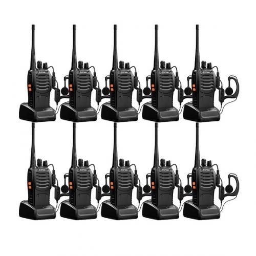 Baofeng BF-888S Walkie Talkie Radio With Earpiece (10pcs)