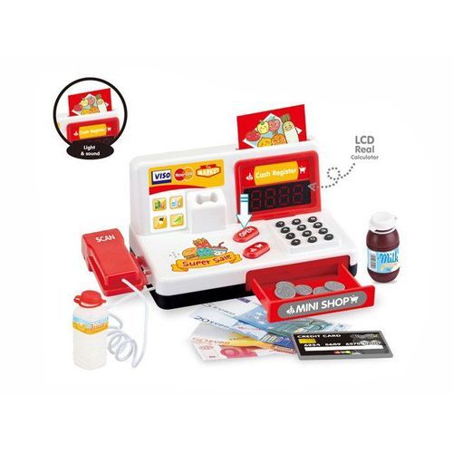 Supermarket Kids Cash Register Toy Gift Set Child Girl/Boy Shop Role Play