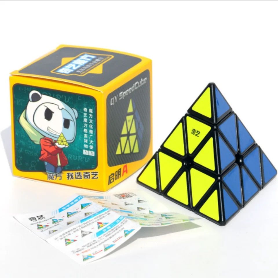 Qiyi Pyramid 3x3x3 Stickerd Speed Cube