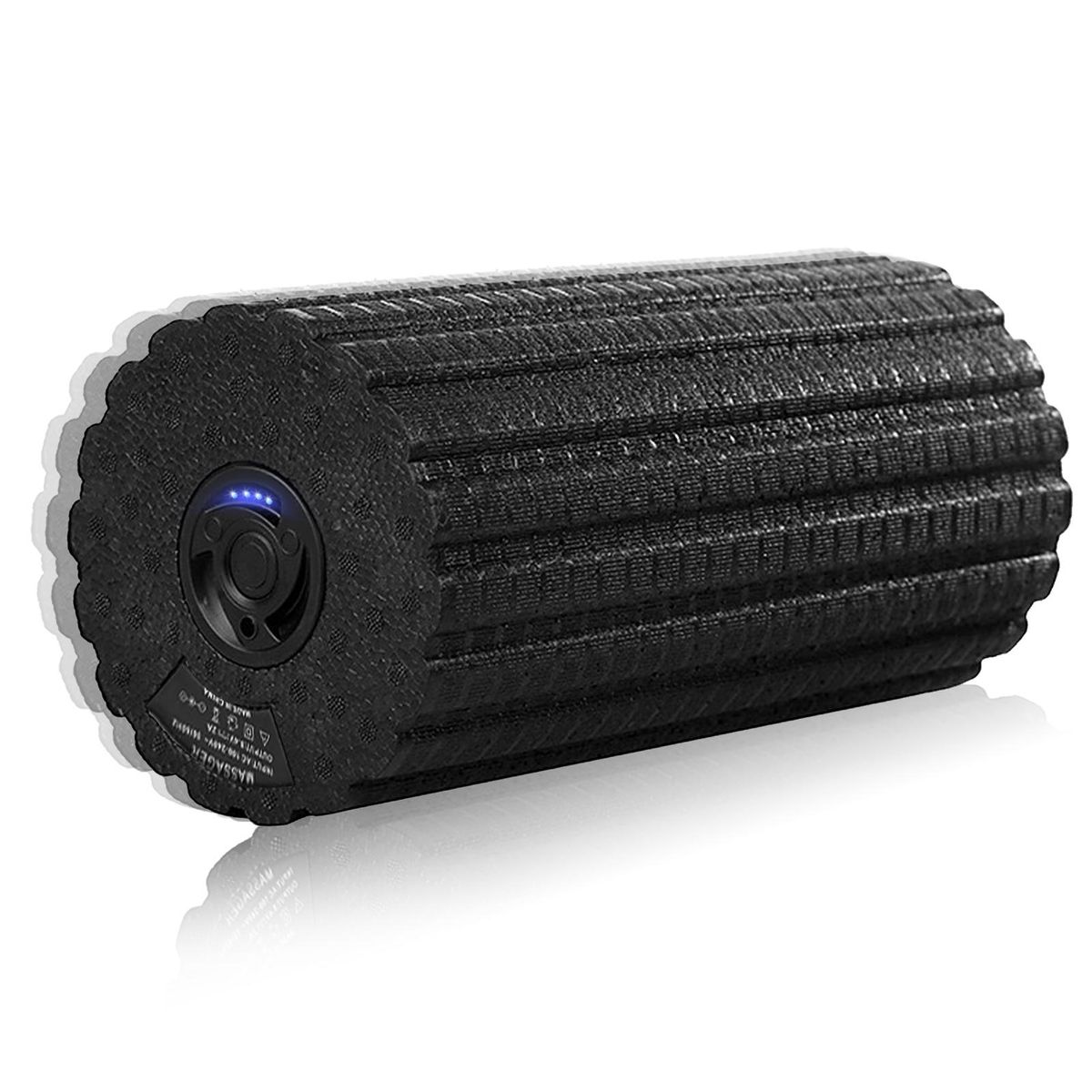 4 Speed Foam Roller Rechargeable Vibration Gym Fitness Massage Roller Pilates Yoga Back Muscle Recovery Massage Roller for Spine Neck Back Pain Relief Muscle Trigger Point
