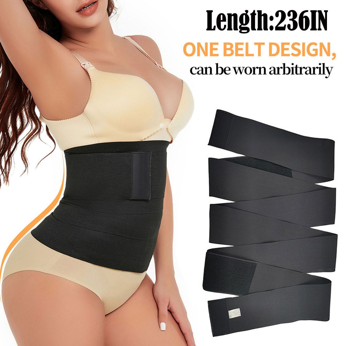 (6M)Postpartum Belly Band Pregnant Women Slimming Tummy Compression Wrap Belt Adjustable Banda JIN