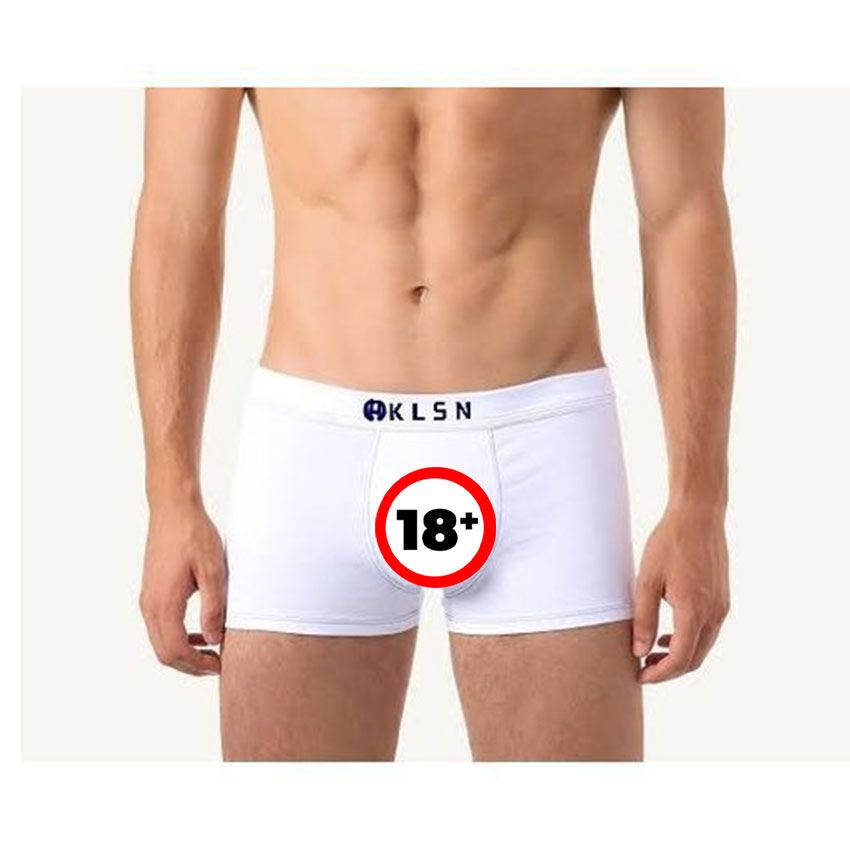 Men's White Underwear Boxer Cotton 4 In 1