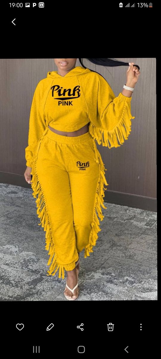 Fashionable Yellow Rain Drop 2piece