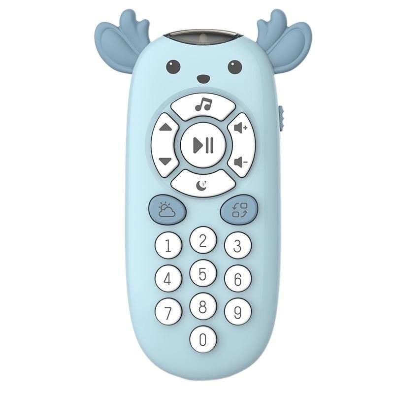 Baby Mobile Phone for Toddlers Music Toy Phone for Kids 1 Year Girl Boy Early Learning Educational Musical Toy Gift Blue