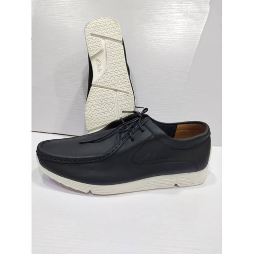 Black Lace-up Classy Loafers Shoe