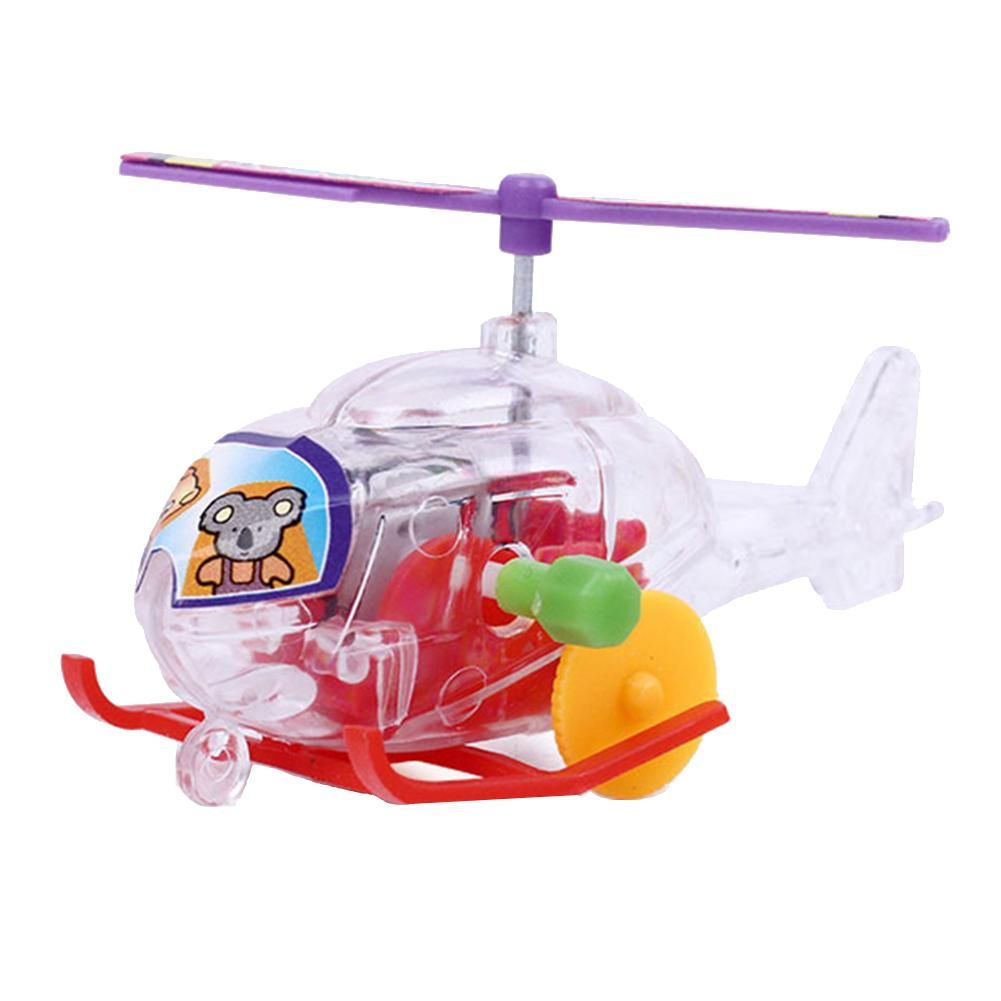Transparent Mini Simulation Airplane Outdoor Wind Up-