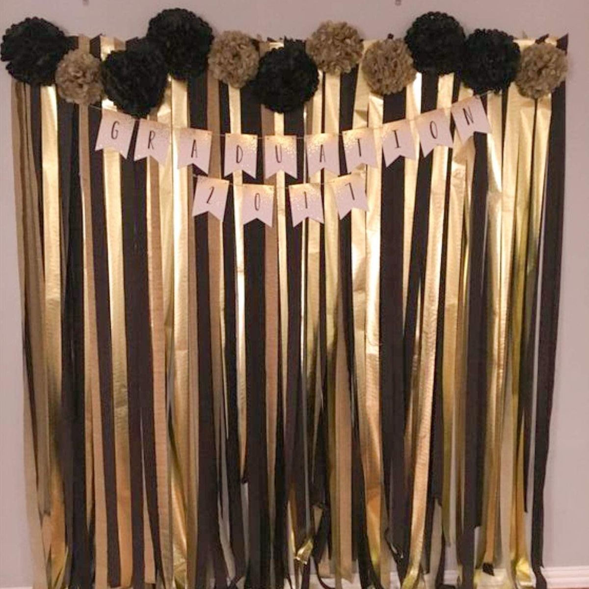 Crepe Paper Streamers12 Pcs Gold Streamers, Silver and