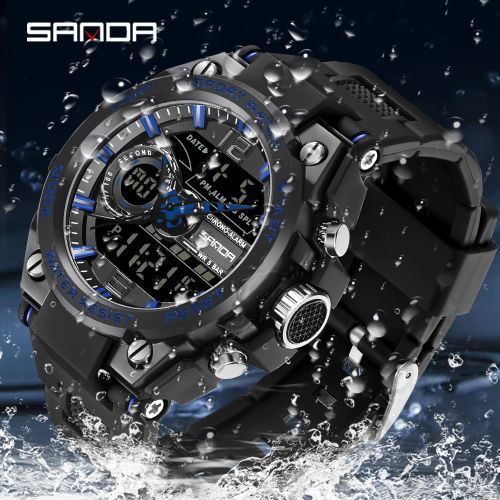 Men's Watches Sport Waterproof Wristwatch Man Shock Clock 6092