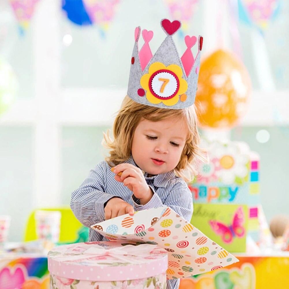 Handmade Birthday Party Hat Durable Creative DIY Birthday Helmet Children Day Gift for Girls Boys Birthday Party Decor
