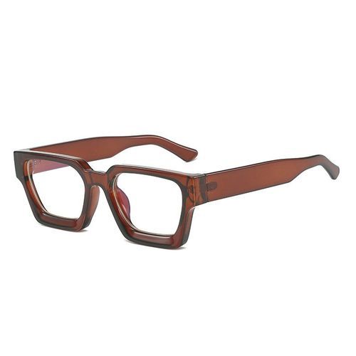 Retro Unisex Thick Frame Oval UV Protective Fashion Sunglass