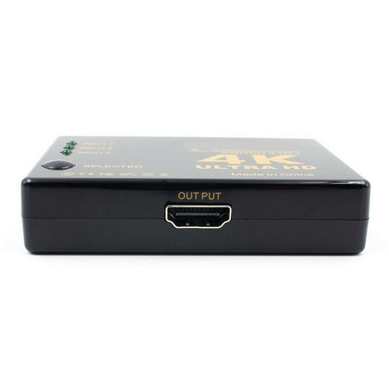 Splitter Switch Switcher Hub Box Adapter HDTV Ultra HD 4K 60Hz