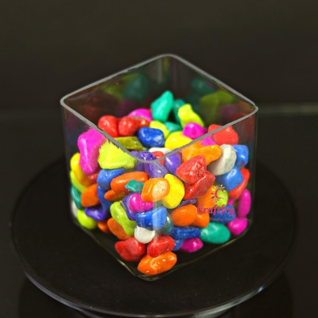 Empty Decorative Centerpieces Cube Glass Vase (8 × 8cm)