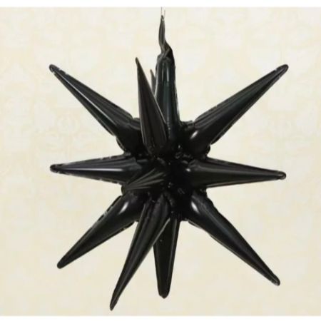 Spiky Foil Balloon Adult Party Black Colour
