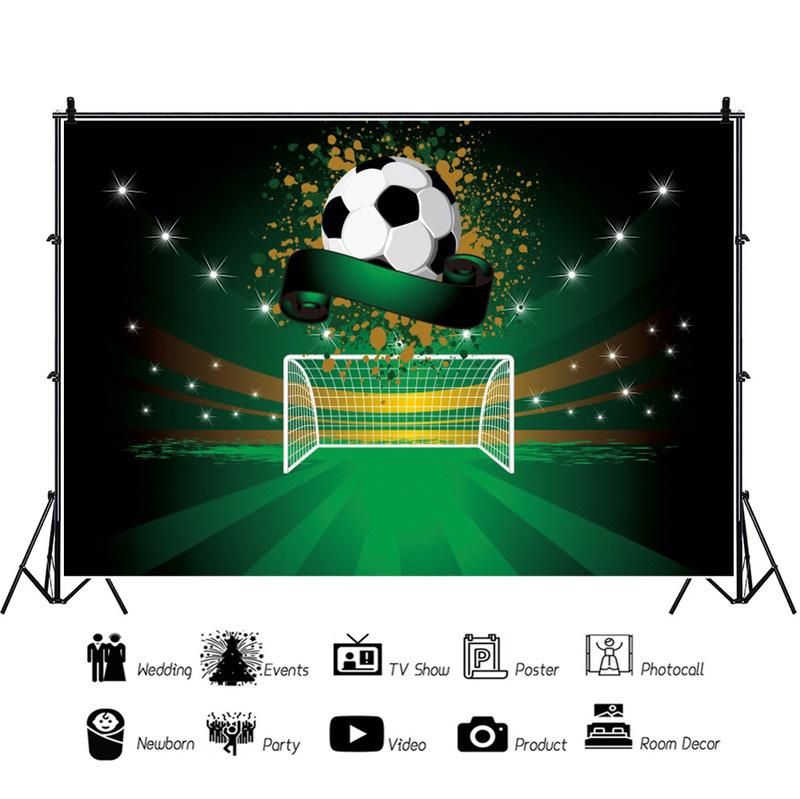 Soccer Party Supplies Football Party Bundle Plates Napkins Cups Cutlery Straws Background Cake Toppers Boys Birthday Decorations