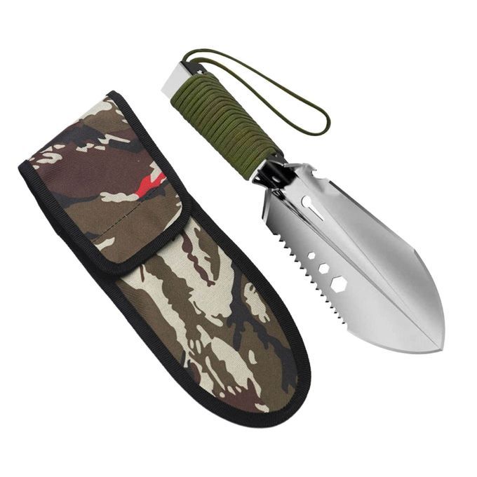 Survival Multipurpose Hand Shovel - 6 In 1 Garden Shovel Green