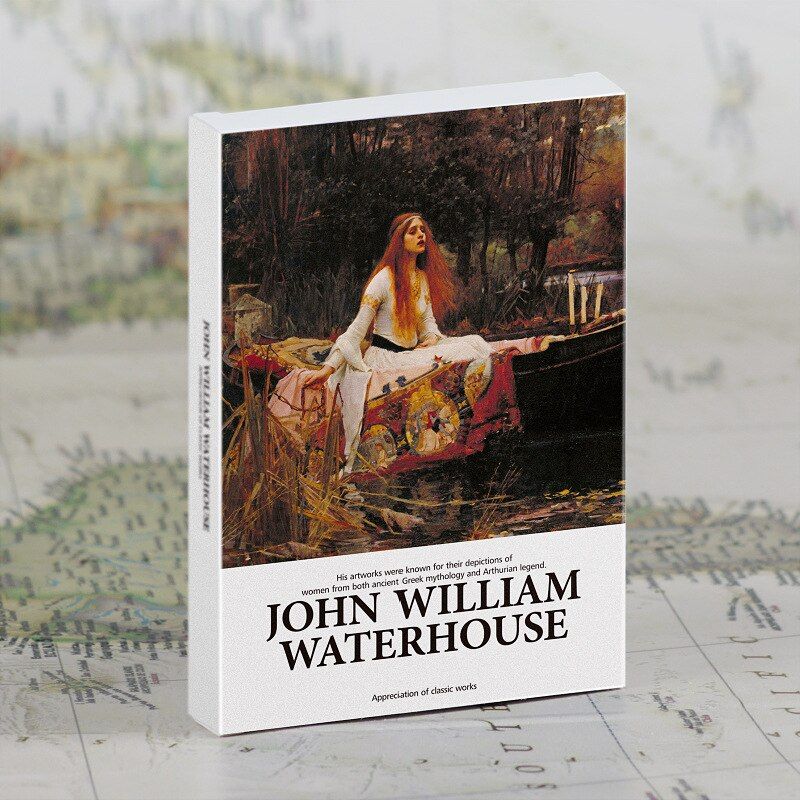 30 Pcs Set William Waterhouse Oil Painting Postcard INS