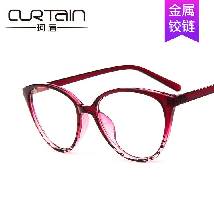 Retro Cat Eye Optical Fashion Glasses Wine And Flower Frames