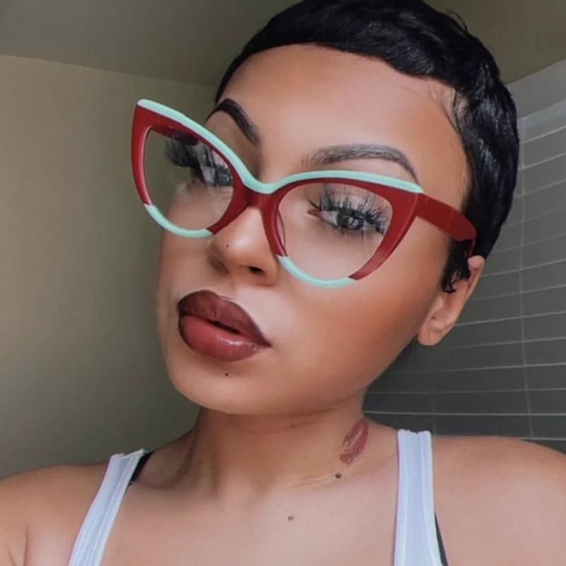 Classic Retro Ladies Anti Blue Cat Eye Glasses