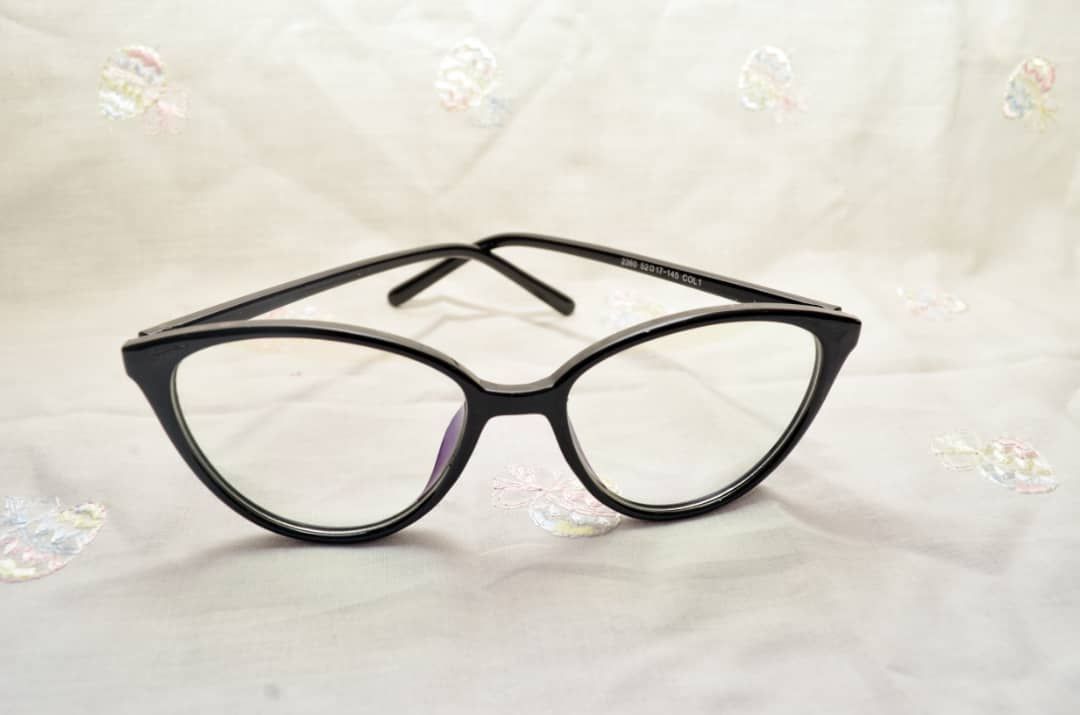 Retro Cat Eye Optical Fashion Glasses Sand Black Frames