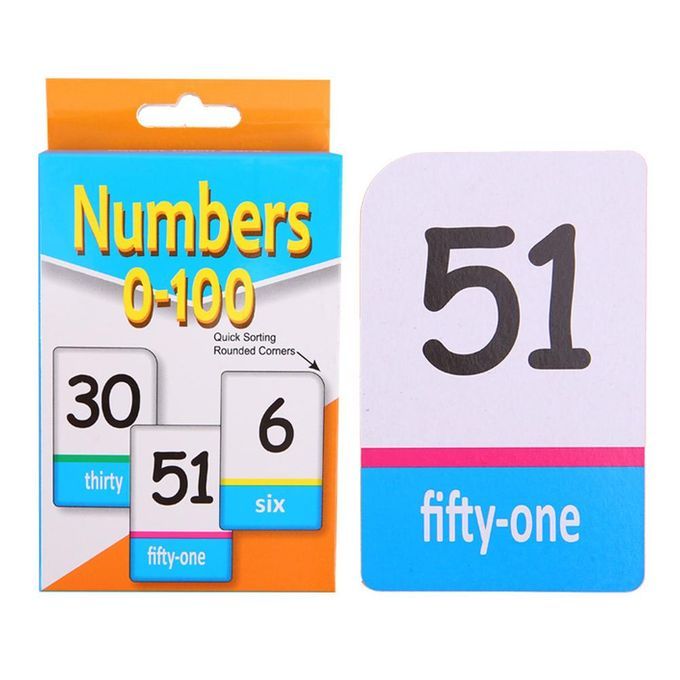 Children English Alphabet Arabic Numbers Learning Flashcard-