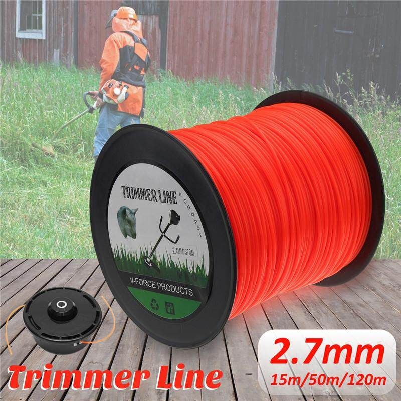 With Packaging Orange 2.7mm 15m 50m 120m Trimmer Line Mower Rope 15m Elevator Package
