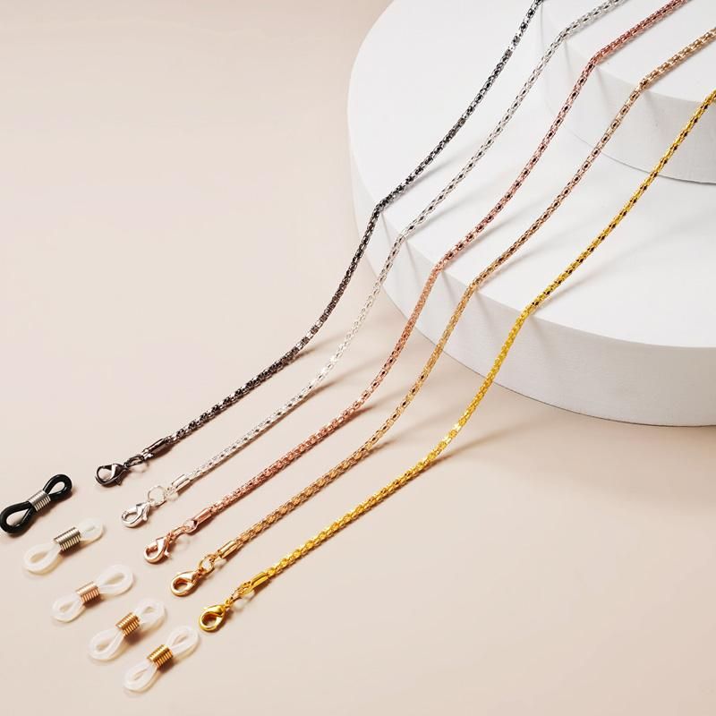 Fashion Metal Glasses Chain for Women Men Sunglasses Cords Gold Black Silver Color Lanyard Metal Rope Eyewear Accessories