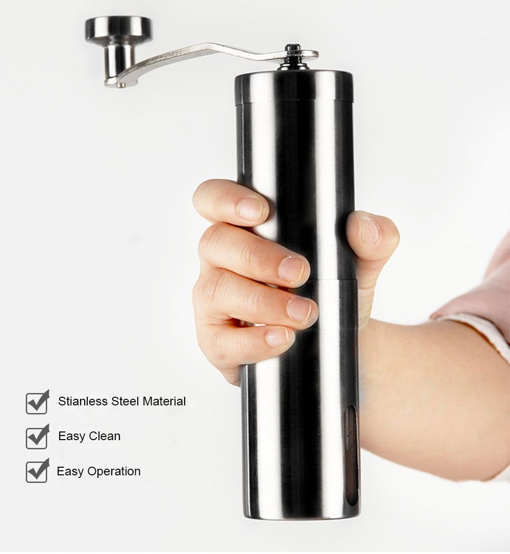 Hand Crank Stainless Steel Coffee Grinder