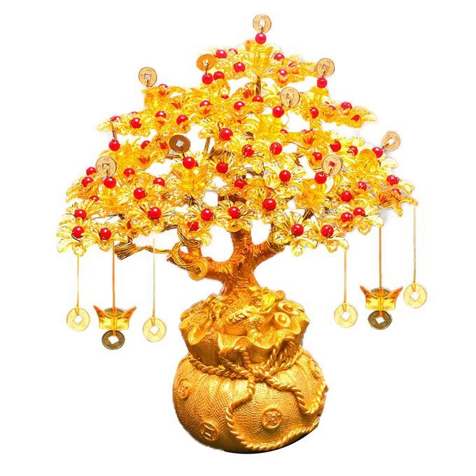 1 Pack Money Tree Supplies DIY Wealth Feng Shui Craft For Home Decor