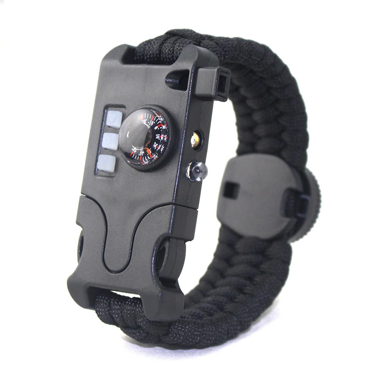 8 in 1 rechargeable Survival Weaving Rope Bracelet