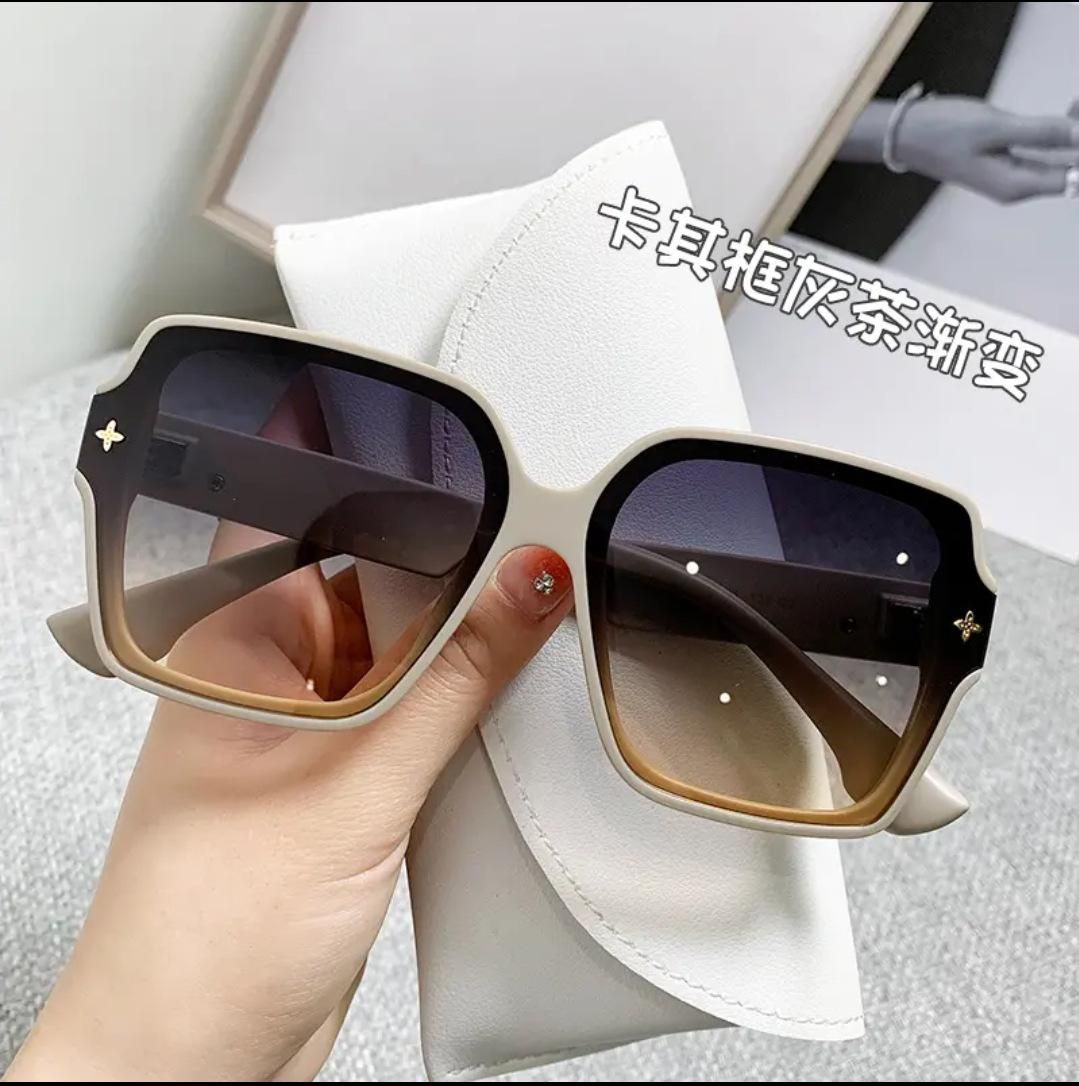 2023 New Women's Large Frame Sun Shade Sunglasses Fashion All-Match Sunglasses Yb8052