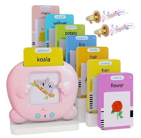 Pocket Vocab Talking Flash Cards, 2-8 Years Kids Learning - Rechargeable
