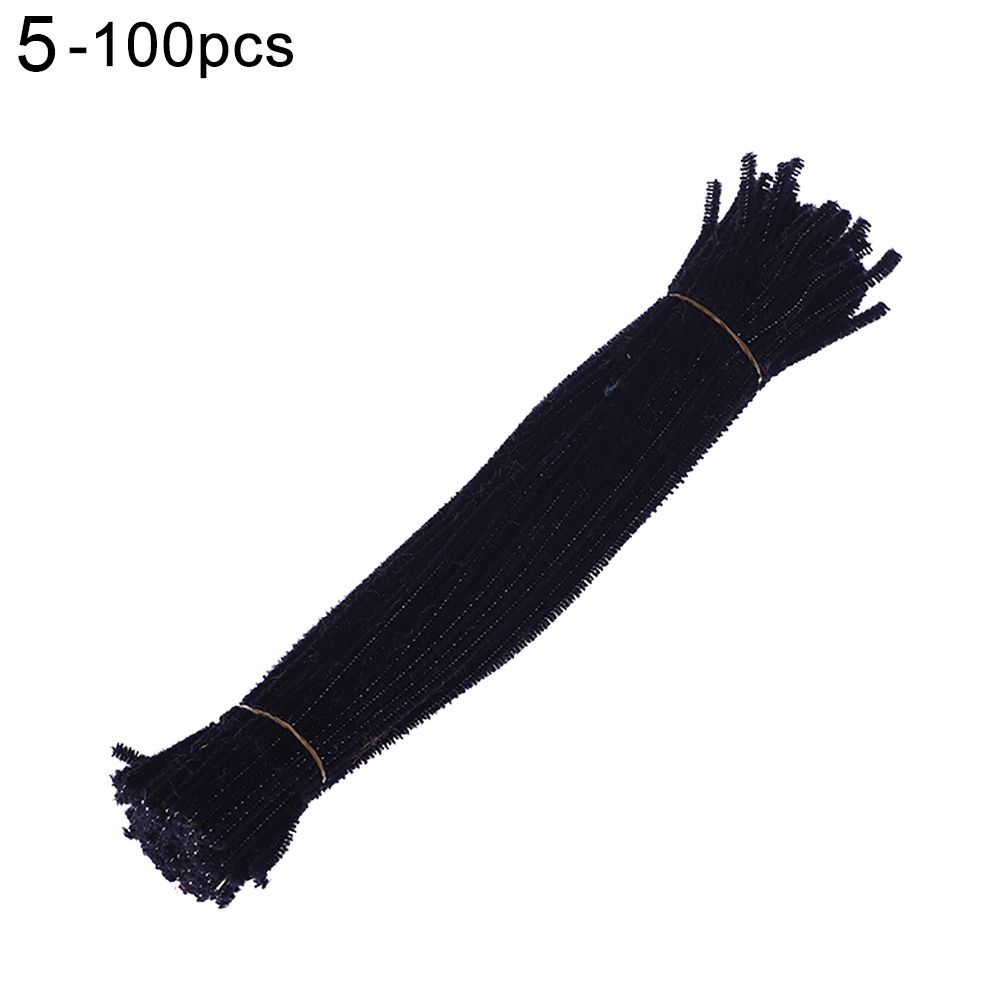100Pcs Chenille Stems Pipe Cleaners Twist Rods Kids DIY-5#