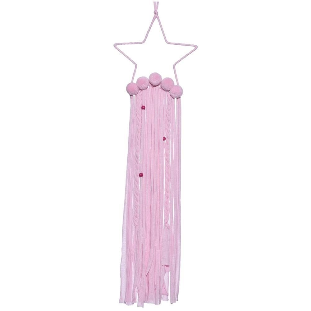 -Pointed Star Wall Hanging Decor Hair Bows Storage Belt -2