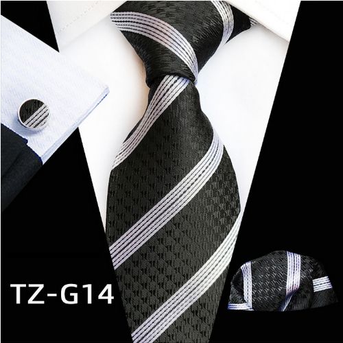 Classic Plaid Ties For Men Silk Tie, Pocket Squares, Cufflinks, Neck Tie