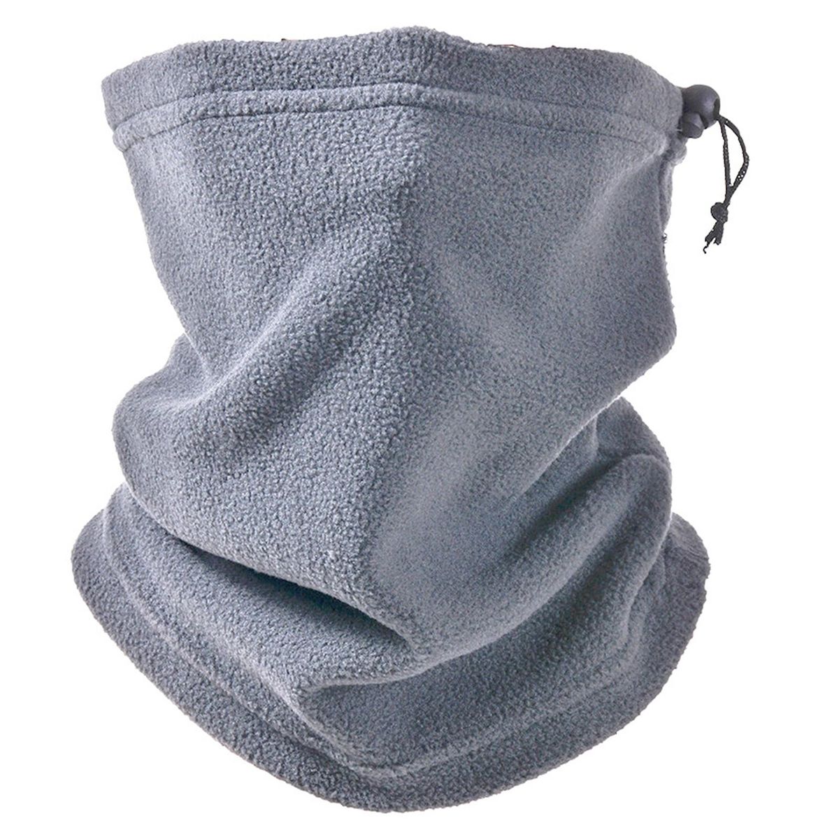Warm Outdoor Scarf Warmthmaxx Polar Fleece Neck Gaiter for Cycling Light Grey
