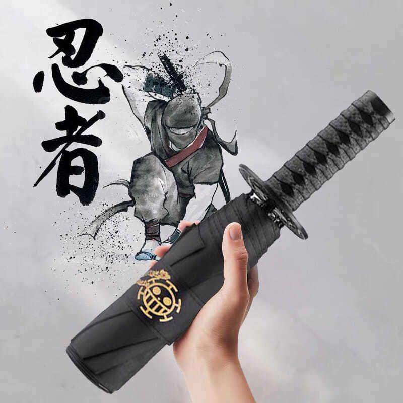 3 Folding Windproof Katana Umbrella Sun Rainny Dagger