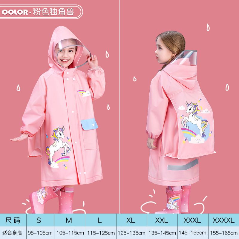 EVA Children's Raincoat Girls' Whole Body Waterproof Boys'